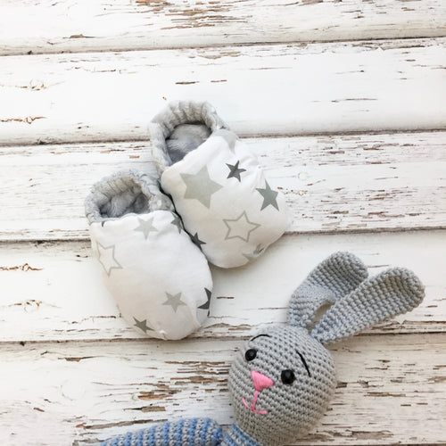 Gray Baby Slippers