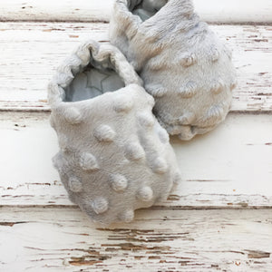 Gray Baby Slippers