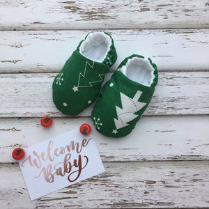 Christmas Baby Booties