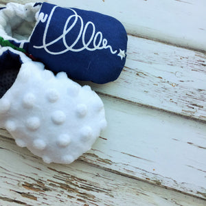 Blue Christmas Booties