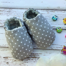 Load image into Gallery viewer, Gray Baby Slippers