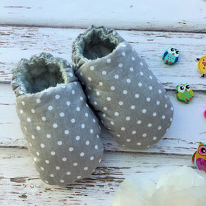 Gray Baby Slippers