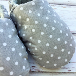 Gray Baby Slippers