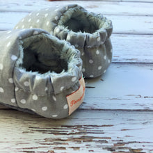 Load image into Gallery viewer, Gray Baby Slippers